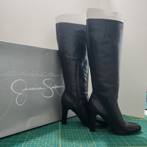 NIB Jessica Simpson Women's Khalen Leather Knee-High Boot 9 1/2 - Picture 4 of 13